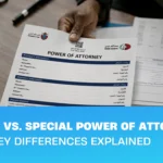 General POA vs special POA in UAE showing key differences between both POA types issued through Dubai Courts