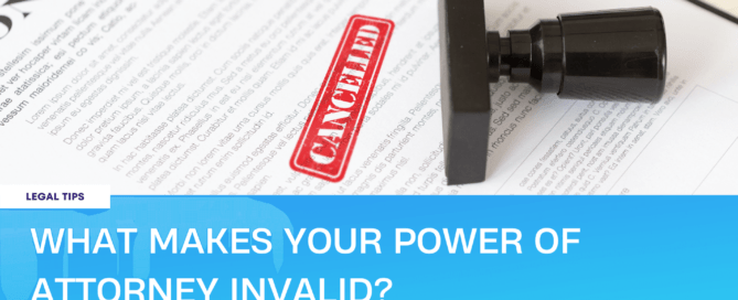 power of attorney invalid