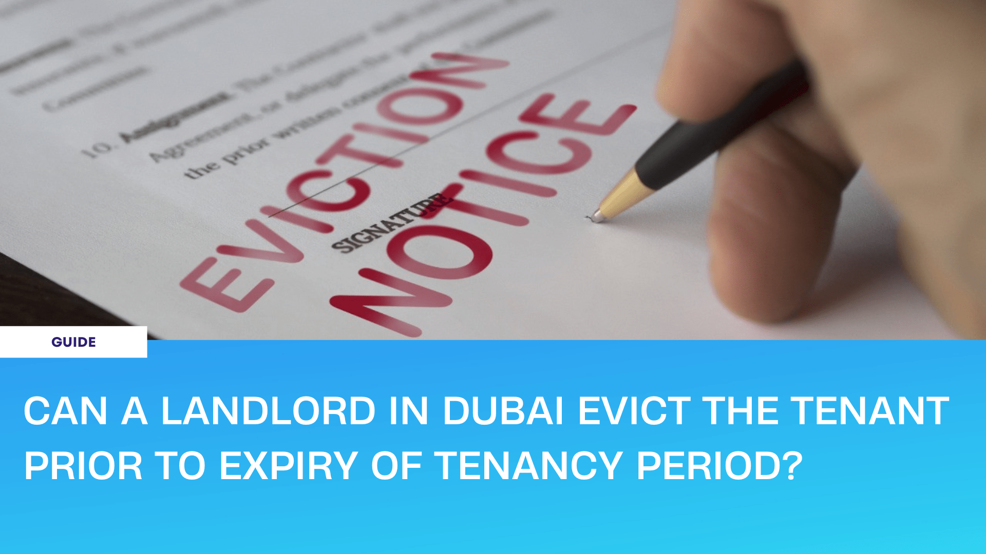 Landlord in Dubai Evict