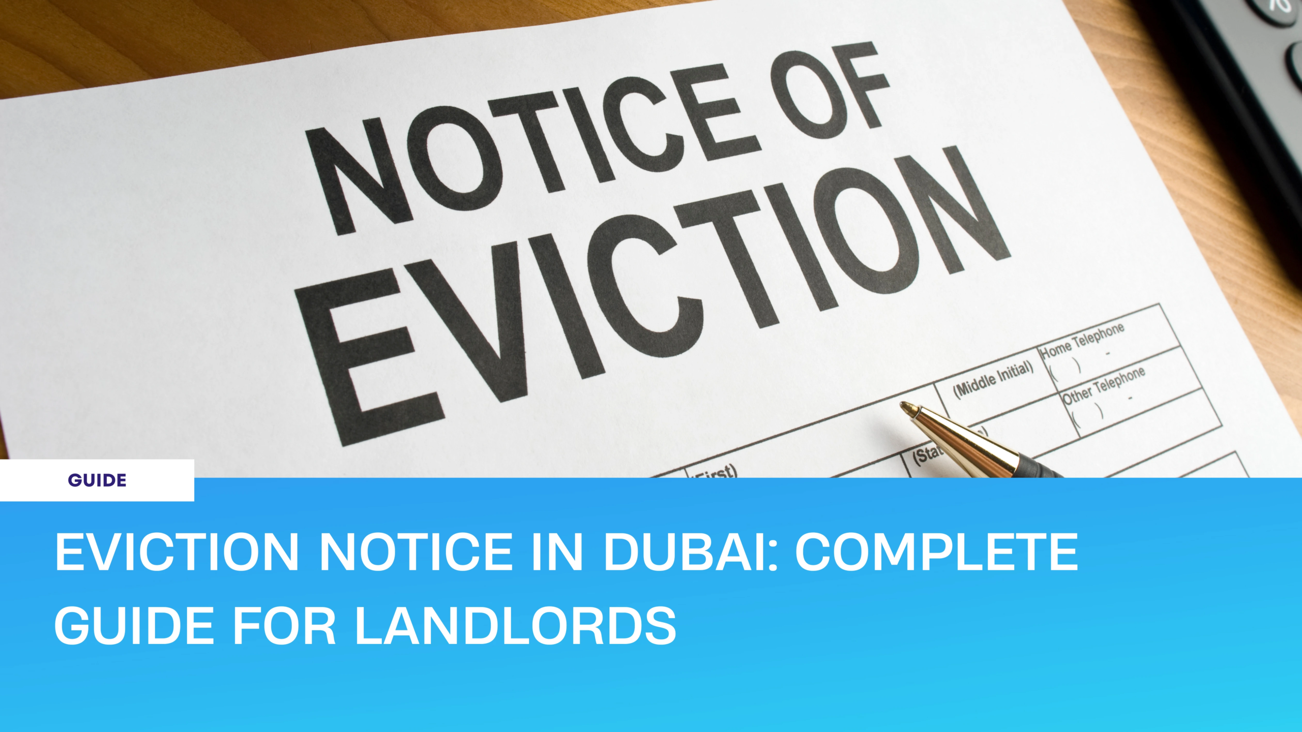 Eviction notice in Dubai