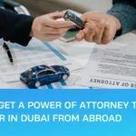 Power of attorney for car sale guide banner for selling your car in Dubai from abroad